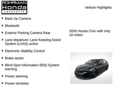 2026 Honda Civic Hybrid Sport