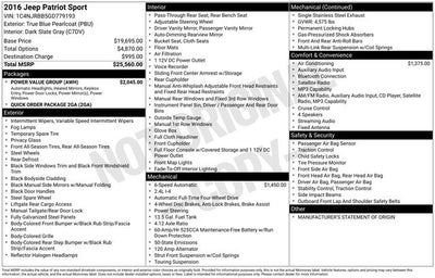 2016 Jeep Patriot Sport