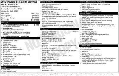2025 Chevrolet Colorado LT