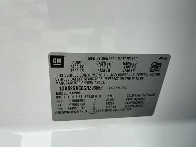2016 GMC Yukon XL SLT