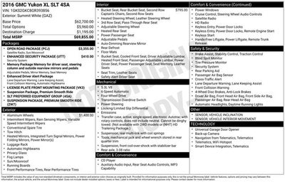 2016 GMC Yukon XL SLT