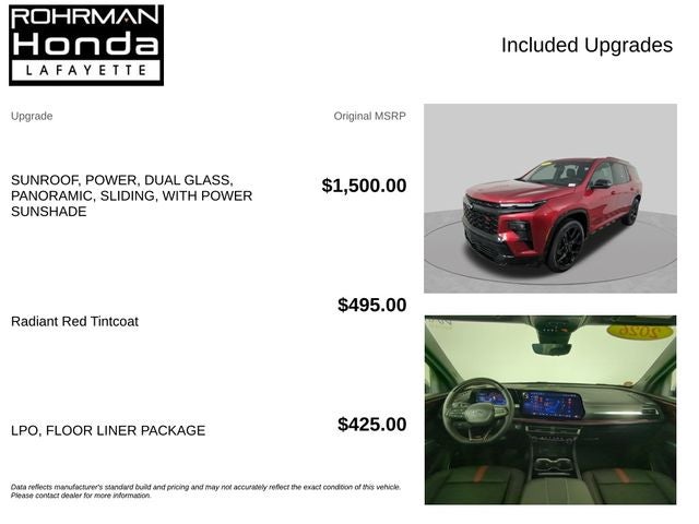 2026 Chevrolet Traverse RS