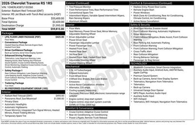 2026 Chevrolet Traverse RS