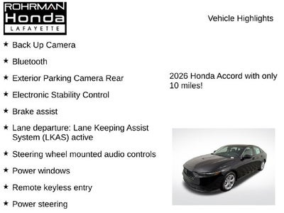2026 Honda Accord LX