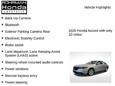 2026 Honda Accord LX