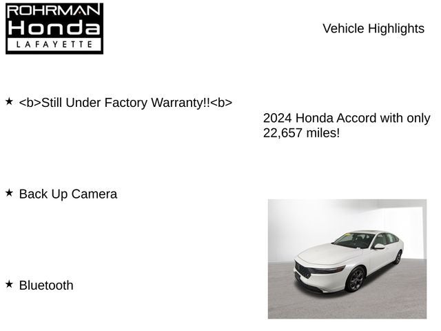 2024 Honda Accord EX