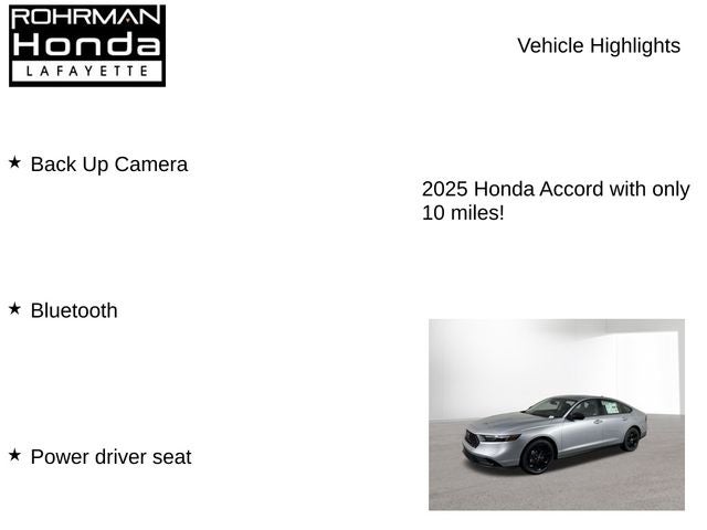 2025 Honda Accord SE