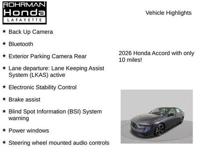 2026 Honda Accord SE