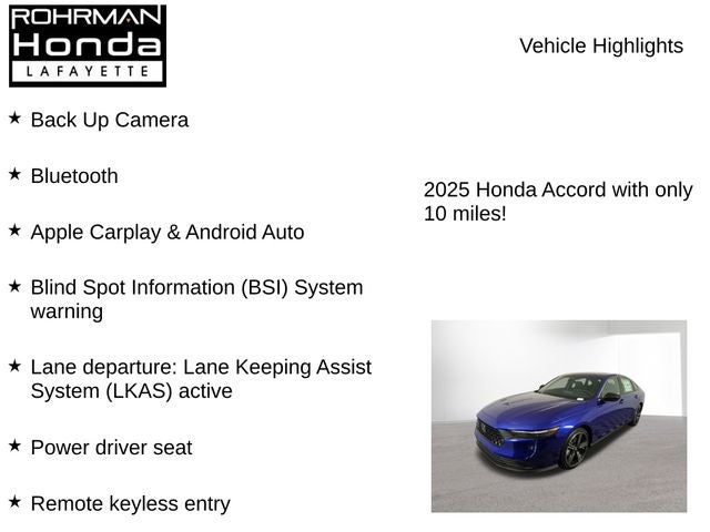 2025 Honda Accord Hybrid Sport