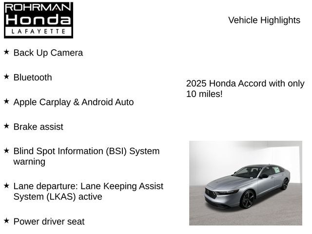 2025 Honda Accord Hybrid Sport