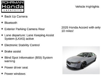 2026 Honda Accord Hybrid Sport-L