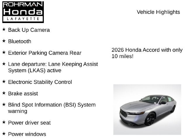2026 Honda Accord Hybrid Sport-L