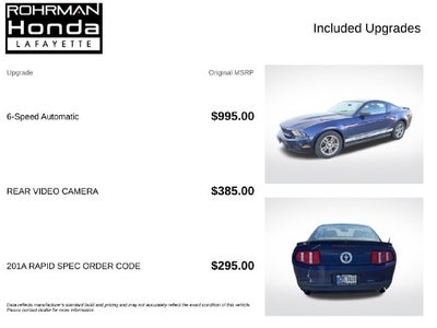 2011 Ford Mustang V6 Premium