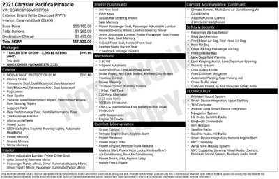 2021 Chrysler Pacifica Pinnacle