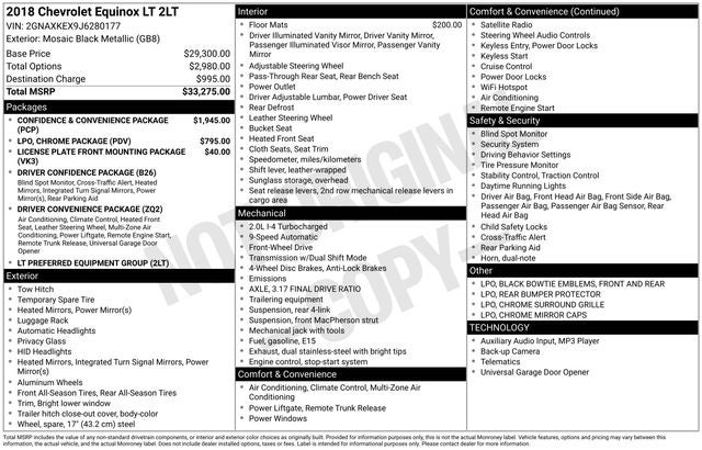 2018 Chevrolet Equinox LT