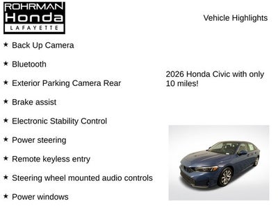 2026 Honda Civic LX