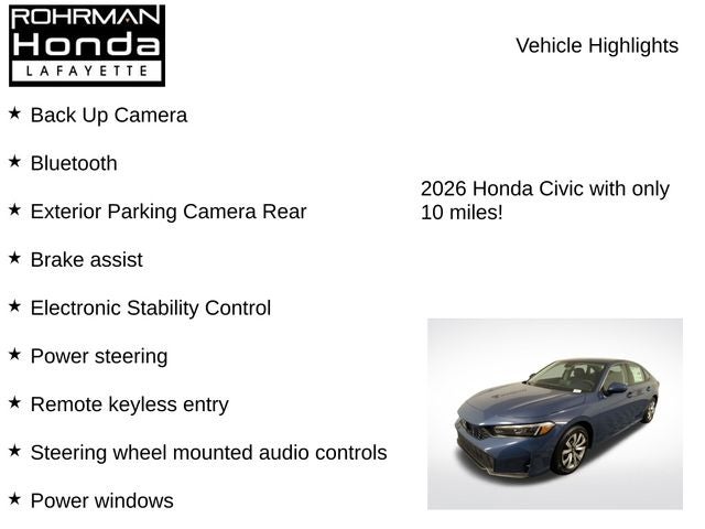 2026 Honda Civic LX