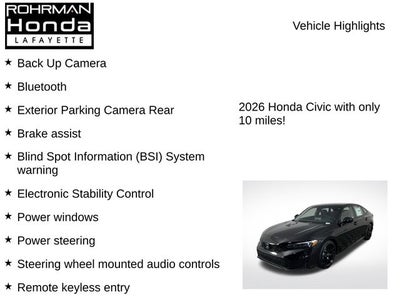 2026 Honda Civic Sport