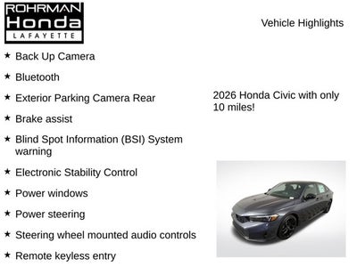 2026 Honda Civic Sport
