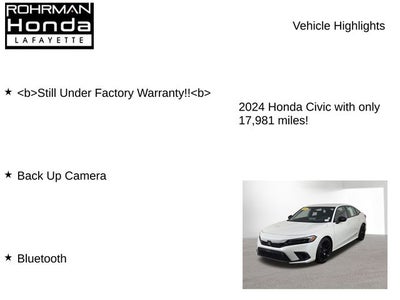 2024 Honda Civic Sport