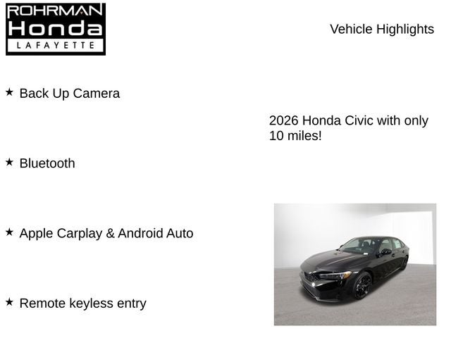 2026 Honda Civic Hybrid Sport
