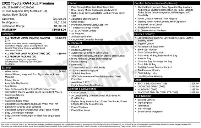 2022 Toyota RAV4 XLE Premium