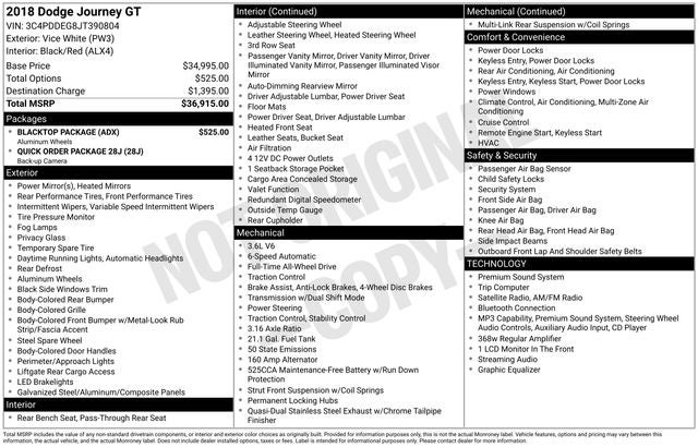 2018 Dodge Journey GT
