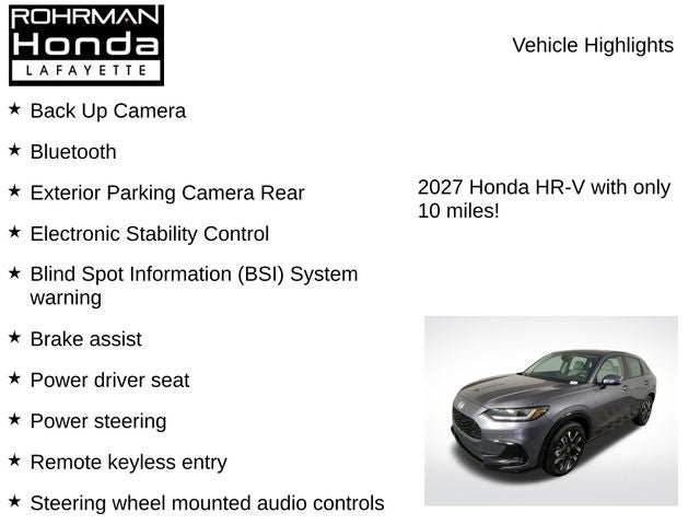 2027 Honda HR-V EX-L