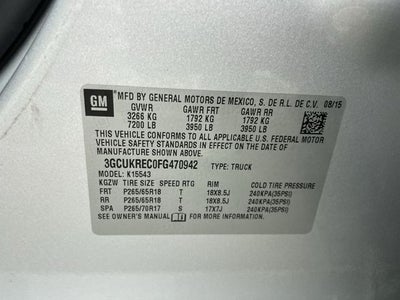 2015 Chevrolet Silverado 1500 LT LT2