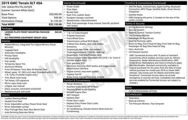 2019 GMC Terrain SLT