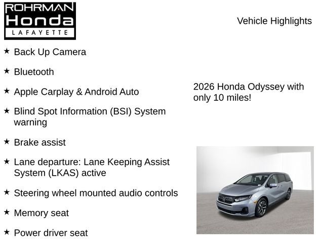 2026 Honda Odyssey EX-L