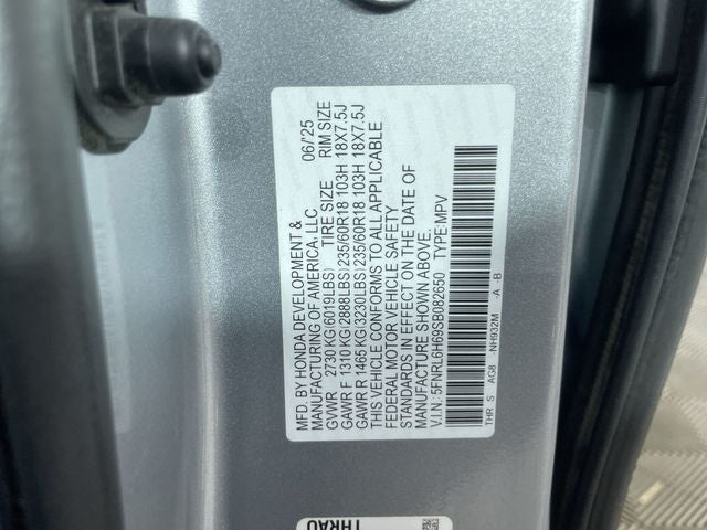 2025 Honda Odyssey EX-L
