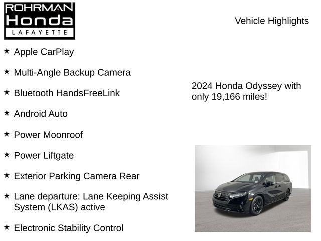 2024 Honda Odyssey Sport