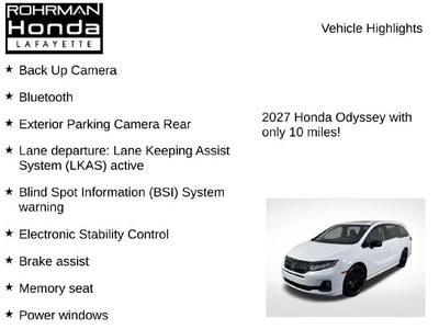 2027 Honda Odyssey Sport-L