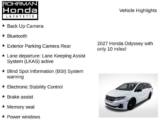 2027 Honda Odyssey Sport-L