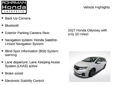 2027 Honda Odyssey Touring