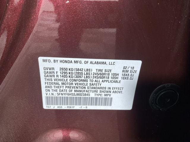 2018 Honda Pilot EX-L