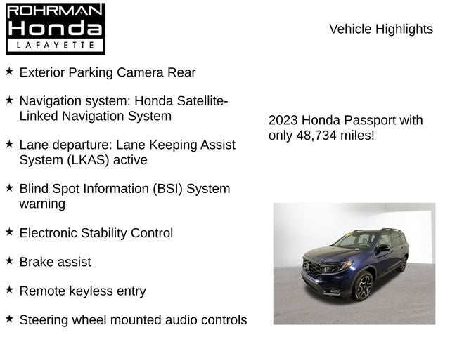 2023 Honda Passport Elite