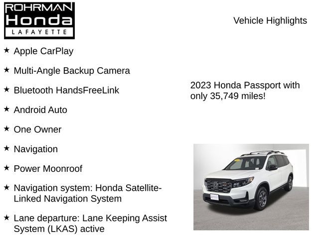 2023 Honda Passport TrailSport