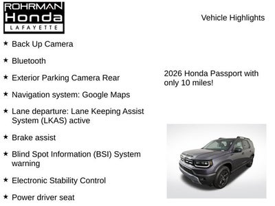2026 Honda Passport RTL