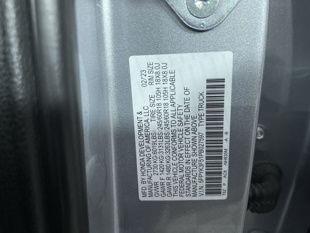 2023 Honda Ridgeline RTL