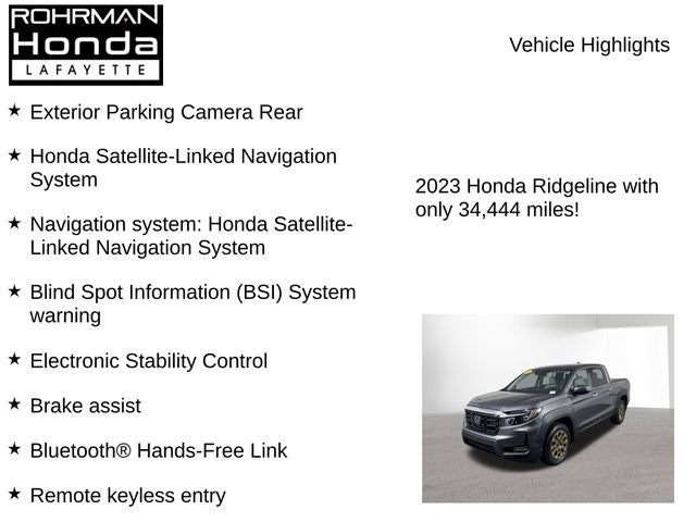 2023 Honda Ridgeline RTL-E