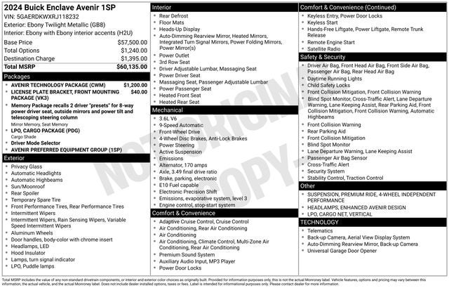 2024 Buick Enclave Avenir
