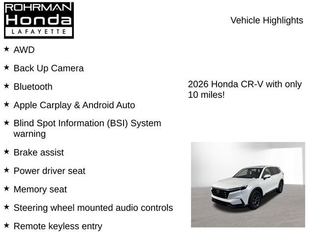 2026 Honda CR-V EX-L