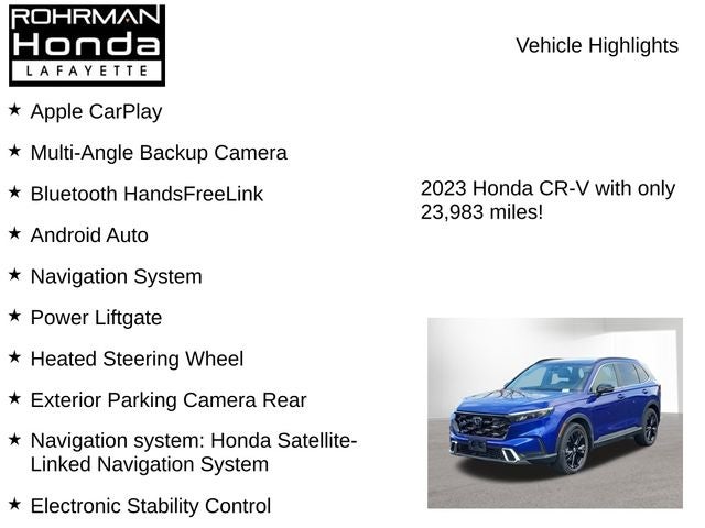 2023 Honda CR-V Hybrid Sport Touring