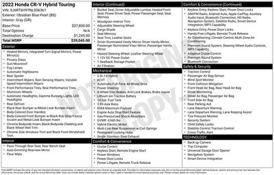 2022 Honda CR-V Hybrid Touring