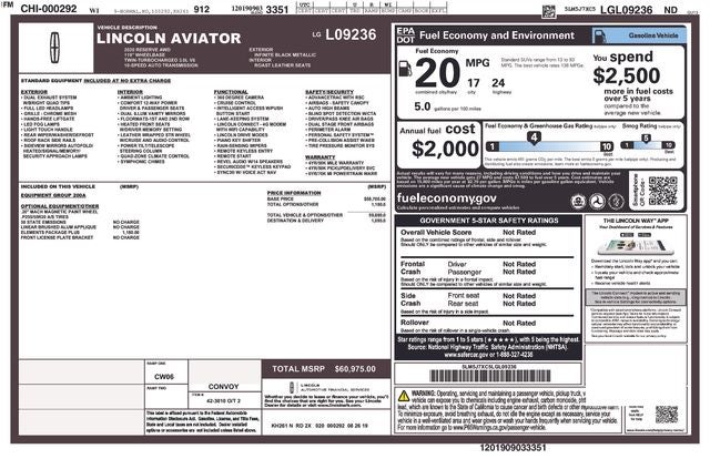 2020 Lincoln Aviator Reserve Premium