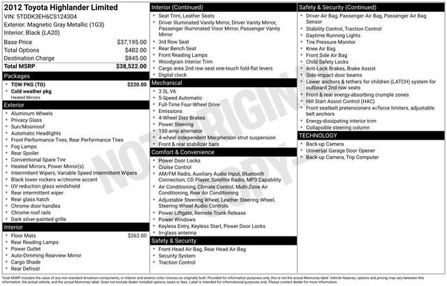 2012 Toyota Highlander Limited