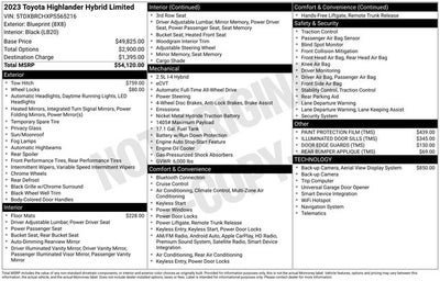 2023 Toyota Highlander Hybrid Limited