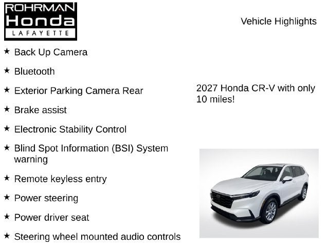 2027 Honda CR-V EX